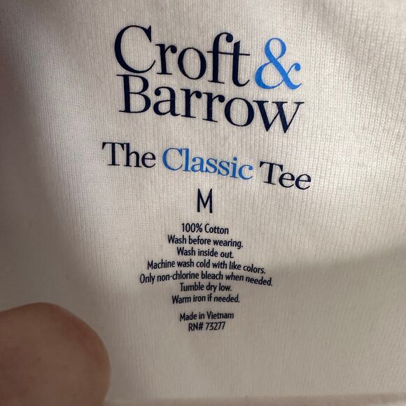 Croft & Barrow nautical American flag Tshirt size medium - Picture 4 of 4